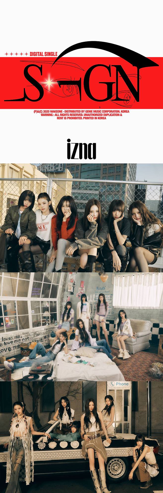 이즈나. (사진=웨이크원 제공)