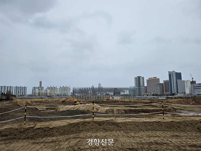 서울시가 용산국제업무지구 개발 사업을 추진하는 ‘용산 정비창’ 일대. 김원진 기자