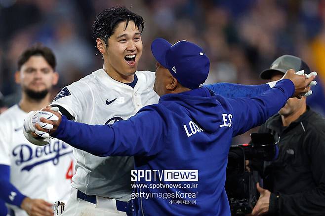 ▲지난 3일 애틀랜타전에서 극적인 끝내기 역전포를 터뜨린 오타니 쇼헤이