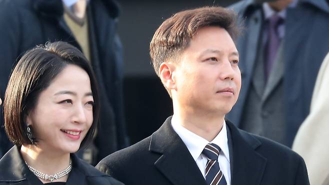 정대선 전 에이치앤아이엔씨(HN Inc) 사장과 부인 노현정 전 아나운서/뉴스1