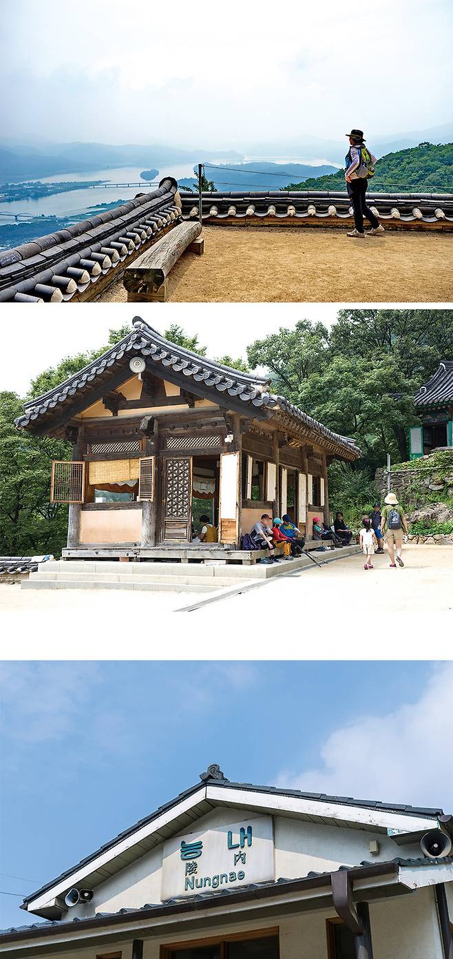 (위에서 부터) 수종사에서 바라보는 풍경, 수종사와 삼정헌, 추억을 떠올리게 하는 능내역