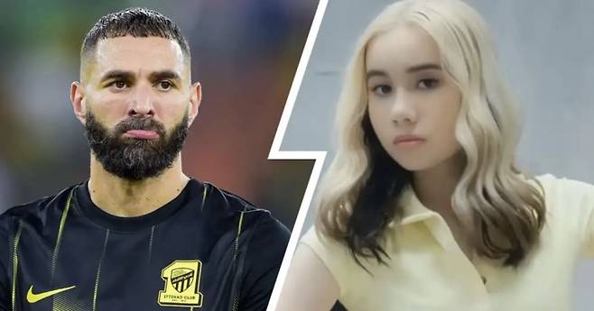 카림 벤제마와 17세 인플루언서 릴 테이. 사진=트리뷰나