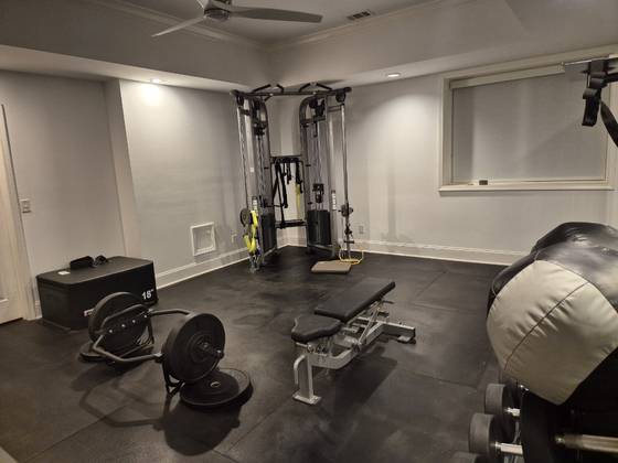 임성재는 집에 헬스 기구를 구비하고 운동한다. 성호준 기자