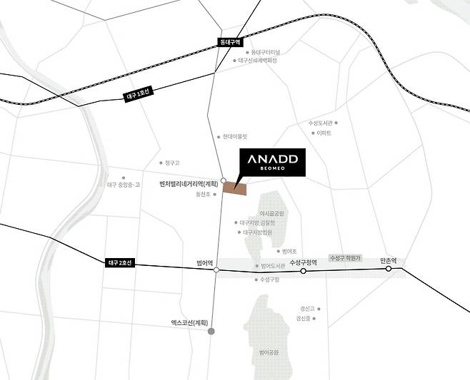 <어나드범어 위치도>