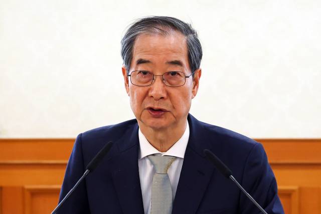 한덕수 대통령 권한대행 국무총리. 연합뉴스