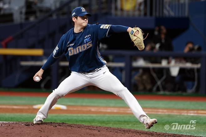 NC 전사민이 지난 5일 고척 키움전 투구하고 있다. NC 다이노스 제공