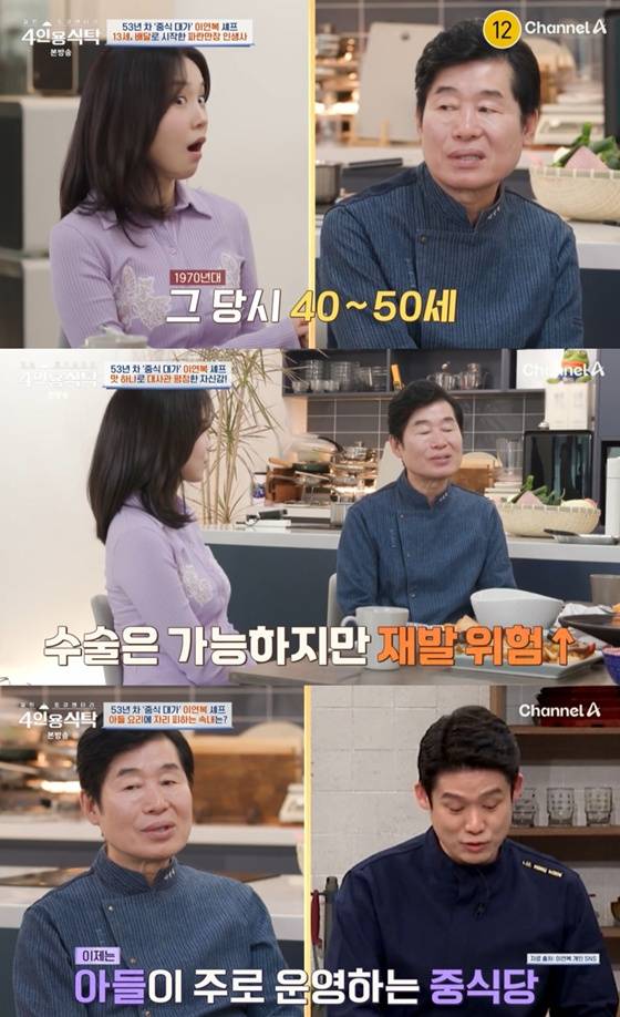 /사진=채널A '4인용 식탁' 캡처