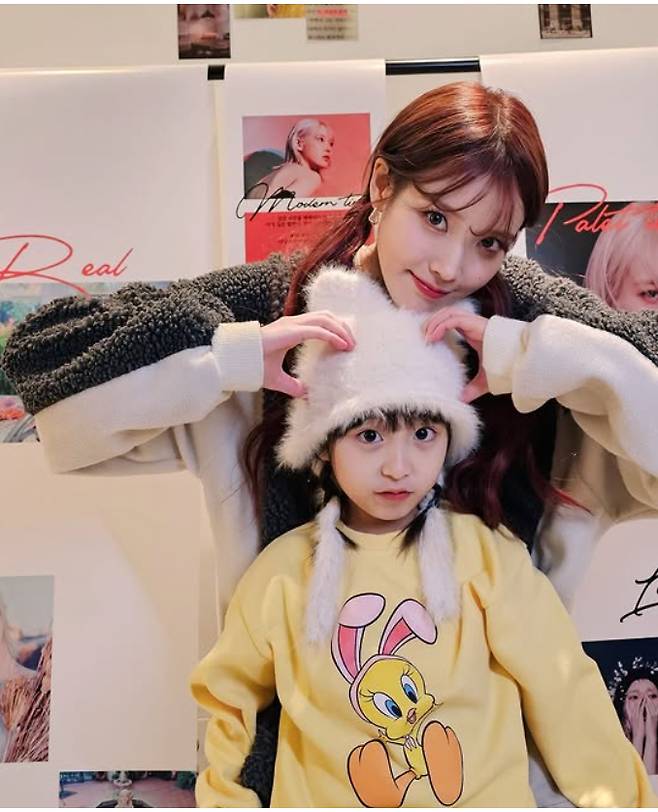 아이유와 안태린. 사진 | 안태린 SNS