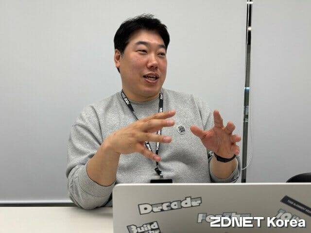 지정호 토스(운영사 비바리퍼블리카) 정보보호최고책임자(CISO)가 지난주 서울 강남구 토스 사무실에서 지디넷코리아와 인터뷰하고 있다.(사진=유혜진 기자)