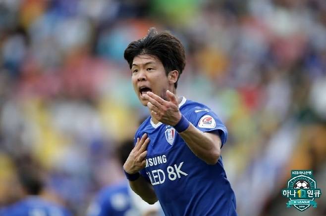 수원 삼성 시절 구자룡. 사진=한국프로축구연맹