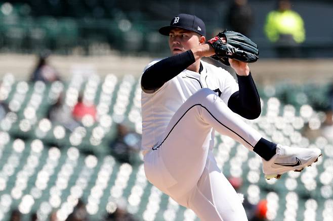 사이영상 출신 좌완투수 타릭 스쿠발이 3경기 만에 시즌 첫승을 따냈다. 사진은 9일(한국시각) 미국 미시간주 디트로이트 코메리카 파크에서 열린 뉴욕 양키스와 디트로이트 타이거스의 경기에 선발 등판한 타릭 스쿠발의 모습. /사진=로이터