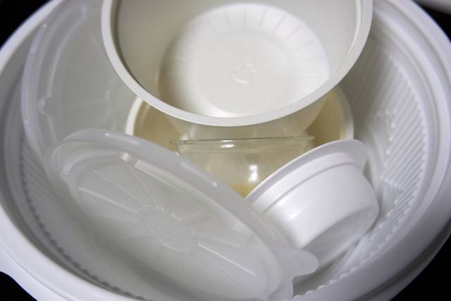 일회용 플라스틱 용기. 이미지투데이