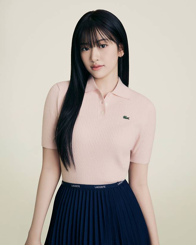 아이브 안유진이 라코스테의 한국 공식 앰버서더로 선정됐다. 라코스테 제공