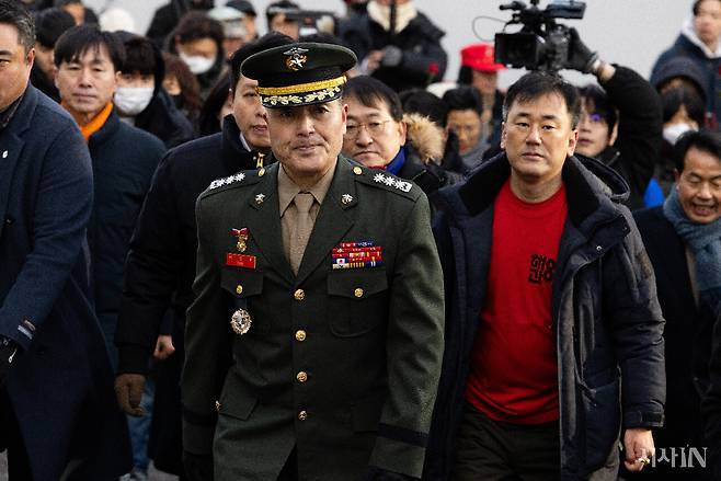 1월9일 박정훈 전 해병대 수사단장이 서울 중앙지역군사법원에서 무죄를 선고받았다. ⓒ시사IN 이명익