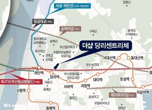 더샵 당리센트리체 위치도/자료=포스코이앤씨 제공