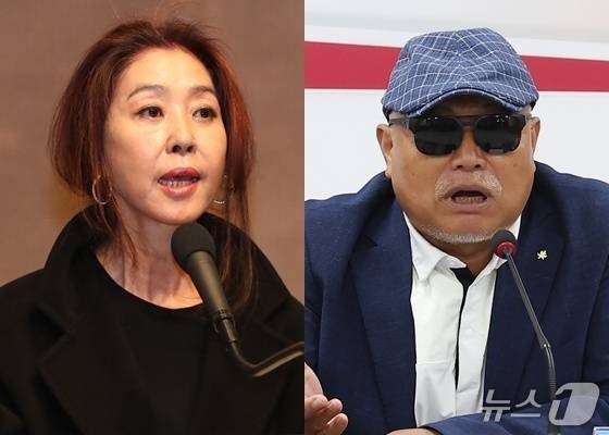 배우 김부선(왼쪽), 김흥국 ⓒ 뉴스1 DB