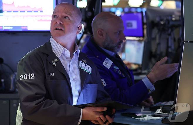 미증시 트레이더들. ⓒ AFP=뉴스1