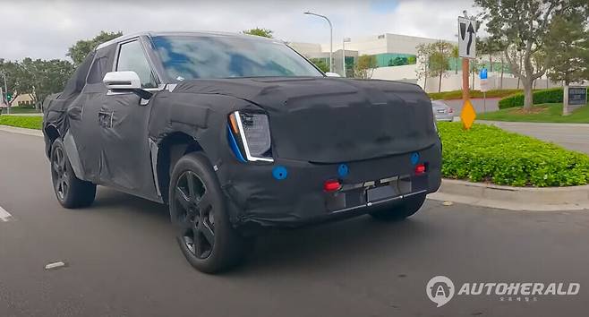 킨델 오토가 촬영한 기아 픽업 프로토타입(유튜브 캡처)