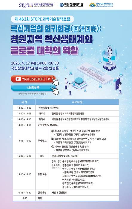 제463회 STEPI 과학기술정책포럼