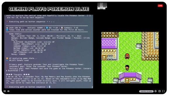 image.png 실시간) 현 AI 1황 구글 제미나이 포켓몬 게임 플레이 라이브 중계 중 ㄷㄷㄷㄷ