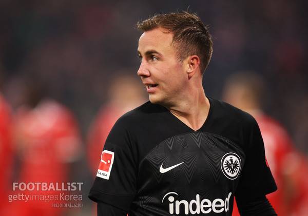 마리오 괴체(아인트라흐트프랑크푸르트). 게티이미지코리아