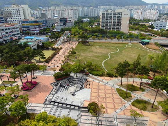 부산광역시 기장군 정관 중앙공원 전경. [사진=부산광역시 기장군]