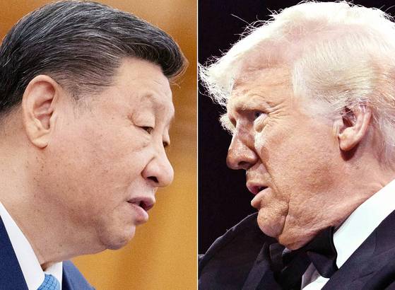 도널드 트럼프 미국 대통령(오른쪽)과 시진핑 중국 국가주석. AFP=연합뉴스