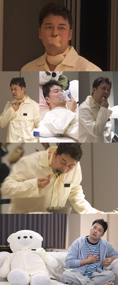 ‘나 혼자 산다’에서 전현무가 후두염을 이겨내기 위해 고군분투하는 모습이 공개된다. 사진=MBC