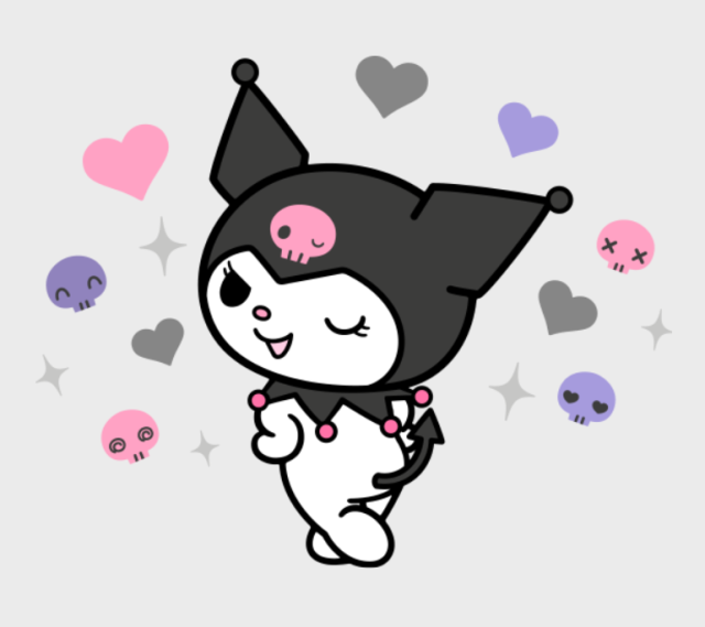 쿠로미 이미지. 산리오 홈페이지