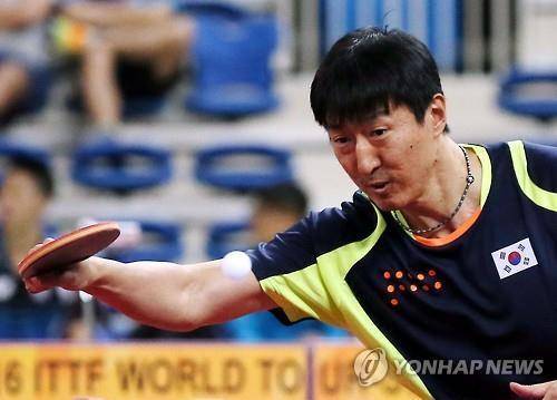 선수 시절의 오상은 탁구 남자대표팀 감독 [연합뉴스 자료 사진]