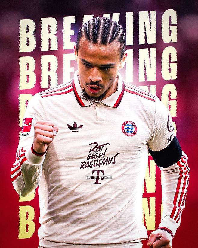 [스포츠조선 강우진 기자]손흥민의 이적설로 한창 이슈가 됐던 바이에른 뮌헨이 현실적인 선택을 하고 있다. 현재 팀에서 뛰고 있는 윙어 르로이 사네와의 계약 연장을 제안한 것이다. 최근 좋지 못한 결정력으로 비판 받아왔던 사네인 만큼 재계약 소식에 의아하다는 반응도 나온다.

독일 스카이스포츠는 11일(한국시각) '바이에른 뮌헨이 르로이 사네에게 공식적으로 계약 연장 제안을 한 것으로 확인됐다'고 보도했다. 사진=SNS