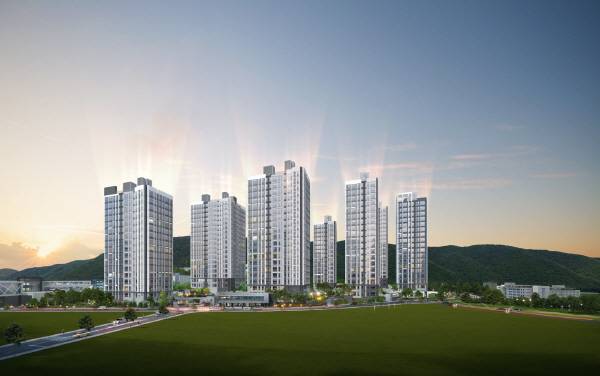 경남 사천 ‘동원베네스트 스카이포레’ 투시도.