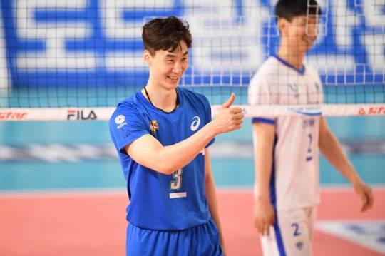 한국전력 선수 시절의 박철우 신임 우리카드 코치. 사진[연합뉴스]