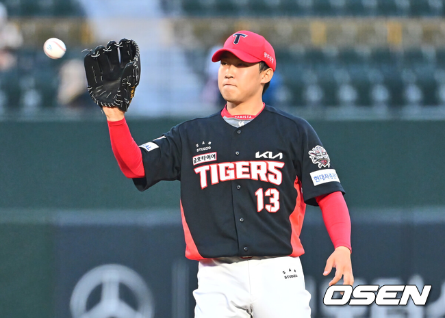 [OSEN=부산, 이석우 기자] KIA 타이거즈 윤영철 142 2025.04.10 / foto0307@osen.co.kr