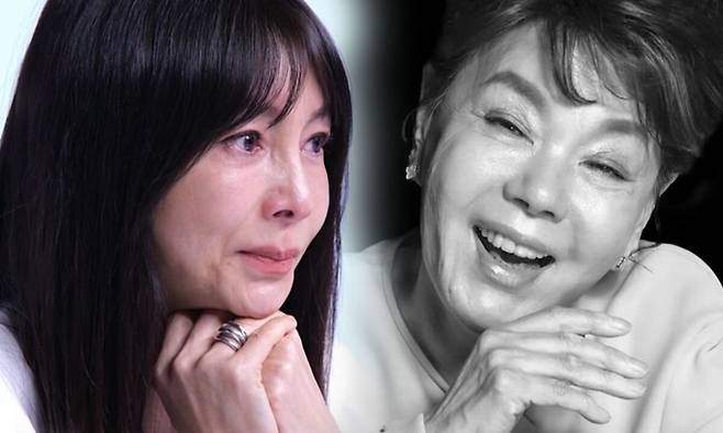 황신혜(왼쪽), 故 김수미. LG헬로비전, TV조선 제공