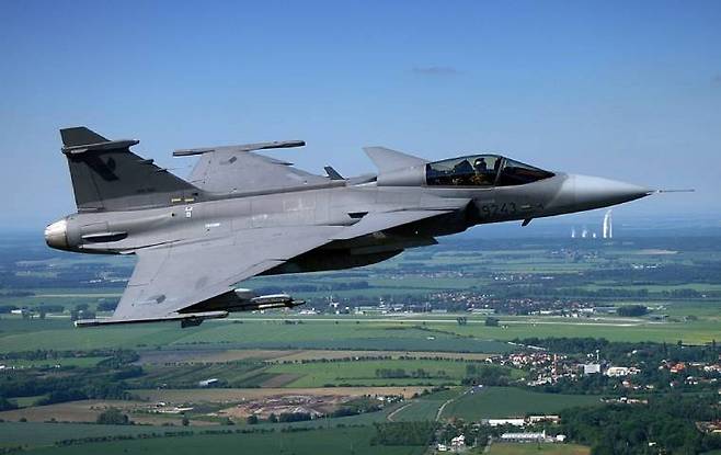 스웨덴 사브사의 그리펜 전투기