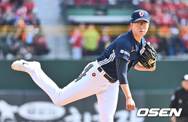 [OSEN=부산, 이석우 기자] 두산 베어스 김유성 170 2025.04.06 / foto0307@osen.co.kr