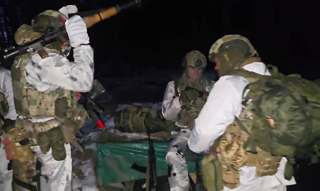 러시아의 특별군사작전에 동원된 병력이 작전을 수행하고 있다. 타스연합뉴스