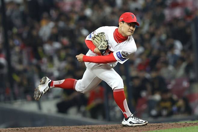 ▲ 지난해 KIA 불펜에서 인상적인 활약을 한 곽도규는 올 시즌 초반 부진에 이어 부상까지 당하는 시련을 겪고 있다 ⓒKIA타이거즈