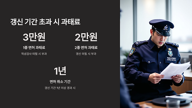 운전면허 적성검사 갱신 온라인 준비물 과태료