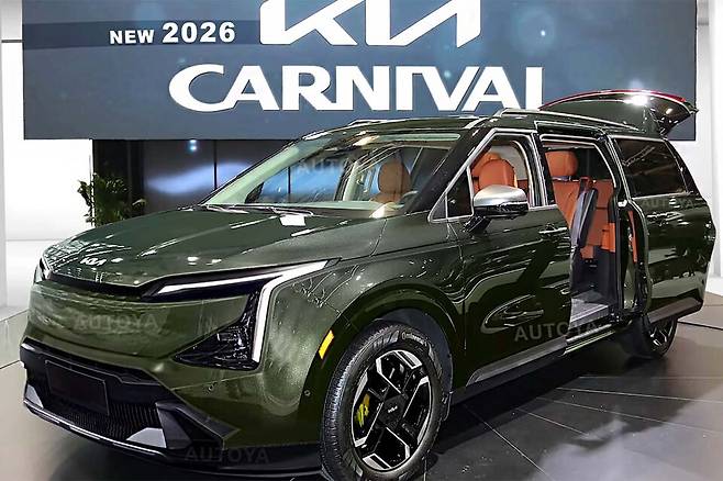 기아 '카니발 풀체인지' 상상도 (출처 : AUTOYA)