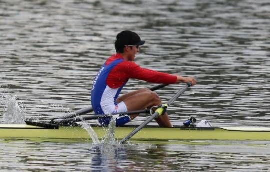 싱글스컬 경기 모습 [대한조정연맹 홈페이지 캡처]