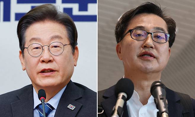 왼쪽부터 이재명 더불어민주당 대표, 김동연 경기도지사, 뉴스1