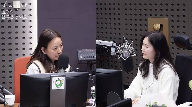 이효리(왼쪽), 메이비. 유튜브 채널 ‘KBS CoolFM’ 캡처