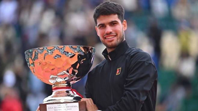 2025 몬테카를로 마스터스 챔피언 카를로스 알카라스. 사진 ATP 투어