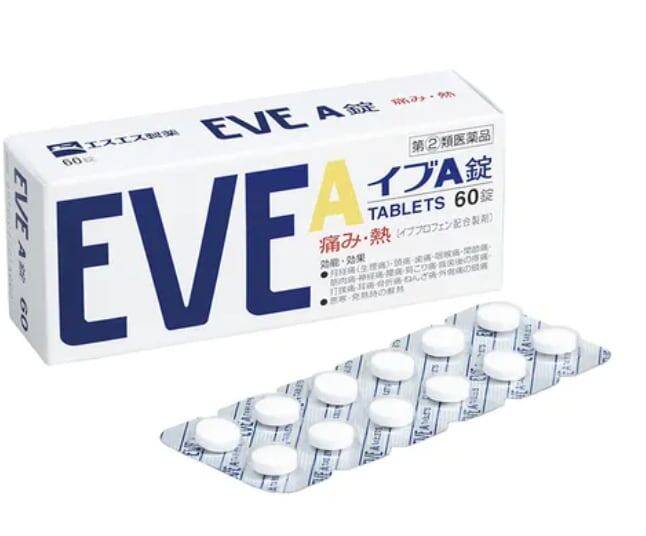 EVE painkillers sold in Japan /Captured from X (formerly Twitter)