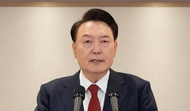 윤석열 전 대통령이 지난해 12월12일 서울 용산 대통령실에서 대국민 담화를 하고 있다. 대통령실 제공