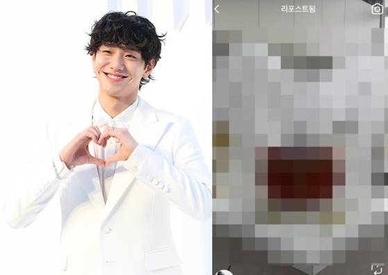 배우 남윤수가 자신의 인스타그램에 19금 게시물을 올려 논란이 됐다. 뉴스1, 인스타그램 캡처