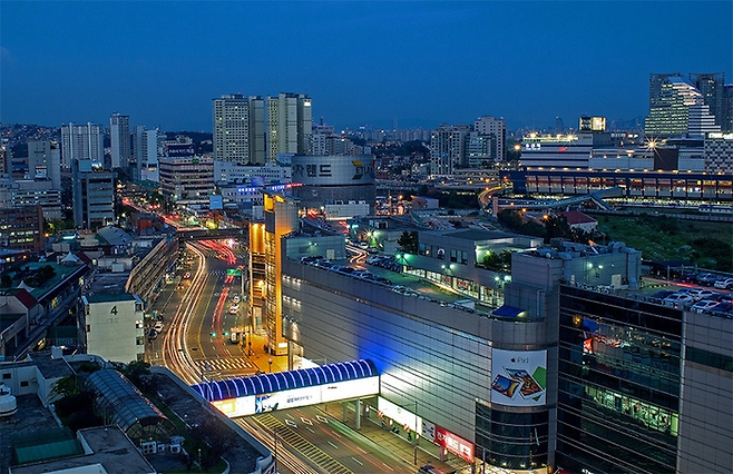 용산 전자상가 일대 전경 <용산구청>