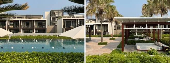 리젠시 클럽 객실 투숙객만 이용 가능한 전용 수영장.  / 사진=홍지연 여행+ 기자